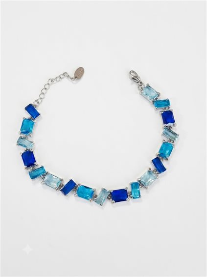 Bracelet Amen Woman in Steel Quarzo idrotermale ACBRPRREBMBL - ACBRPRREBMBL